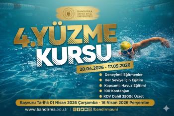 4. Yüzme Kurs Kayıtları Başlamıştır